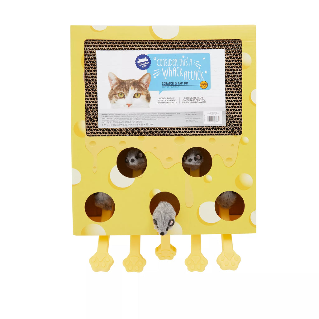 Whisker City Whackamouse Corrugate Scratcher Cat Toy
