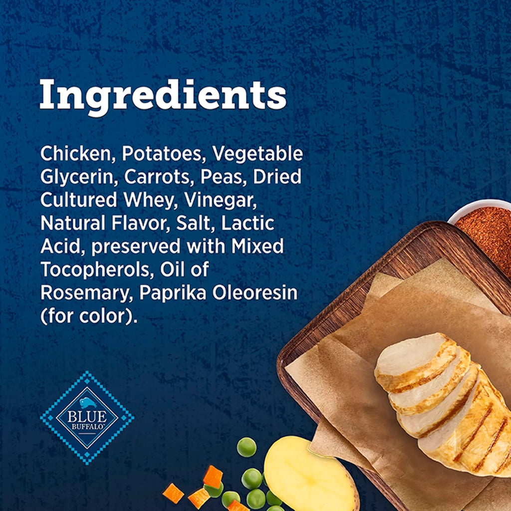 Blue Buffalo True Chews All Life Stages Dog Treats - Natural Pet Food, Chicken Pot Pie Recipe