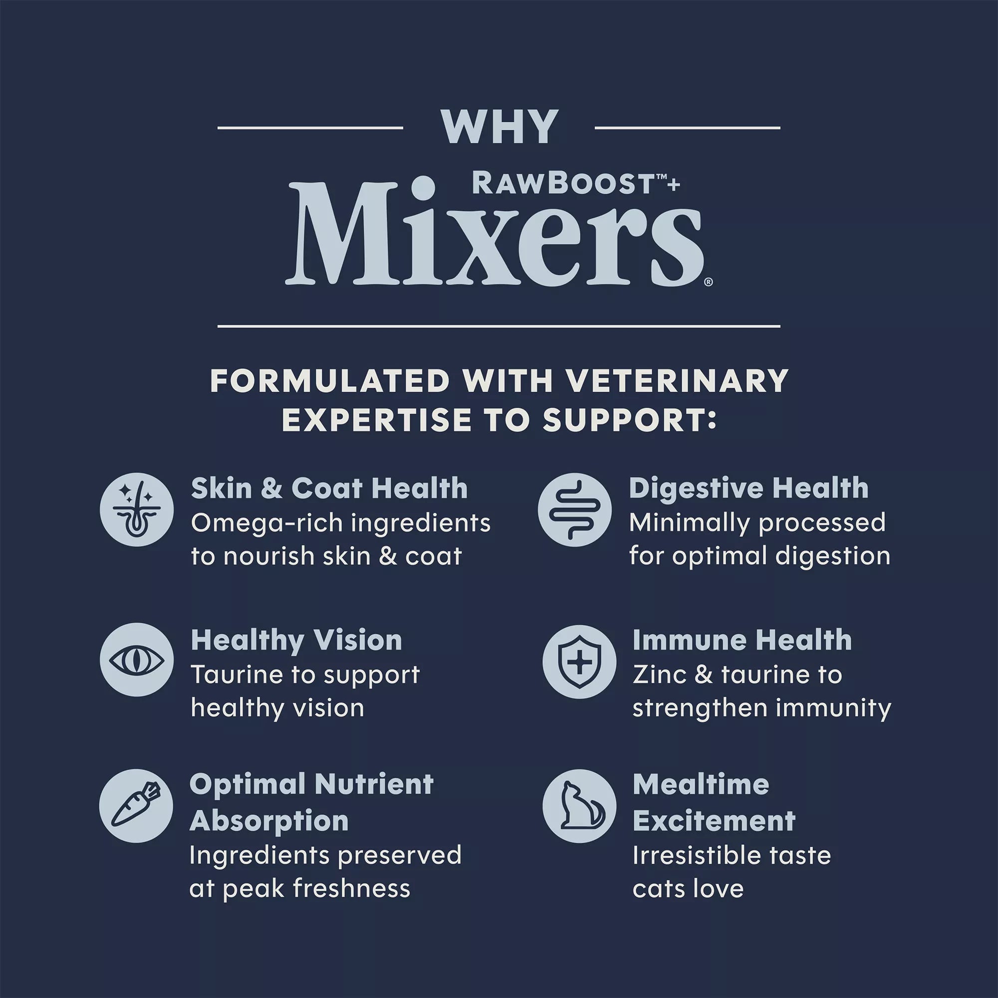 Instinct Rawboost Mixers Multivitamin Adult Freeze Dried Cat Food Topper - Natural Pet Food, Grain-Free Pet Food
