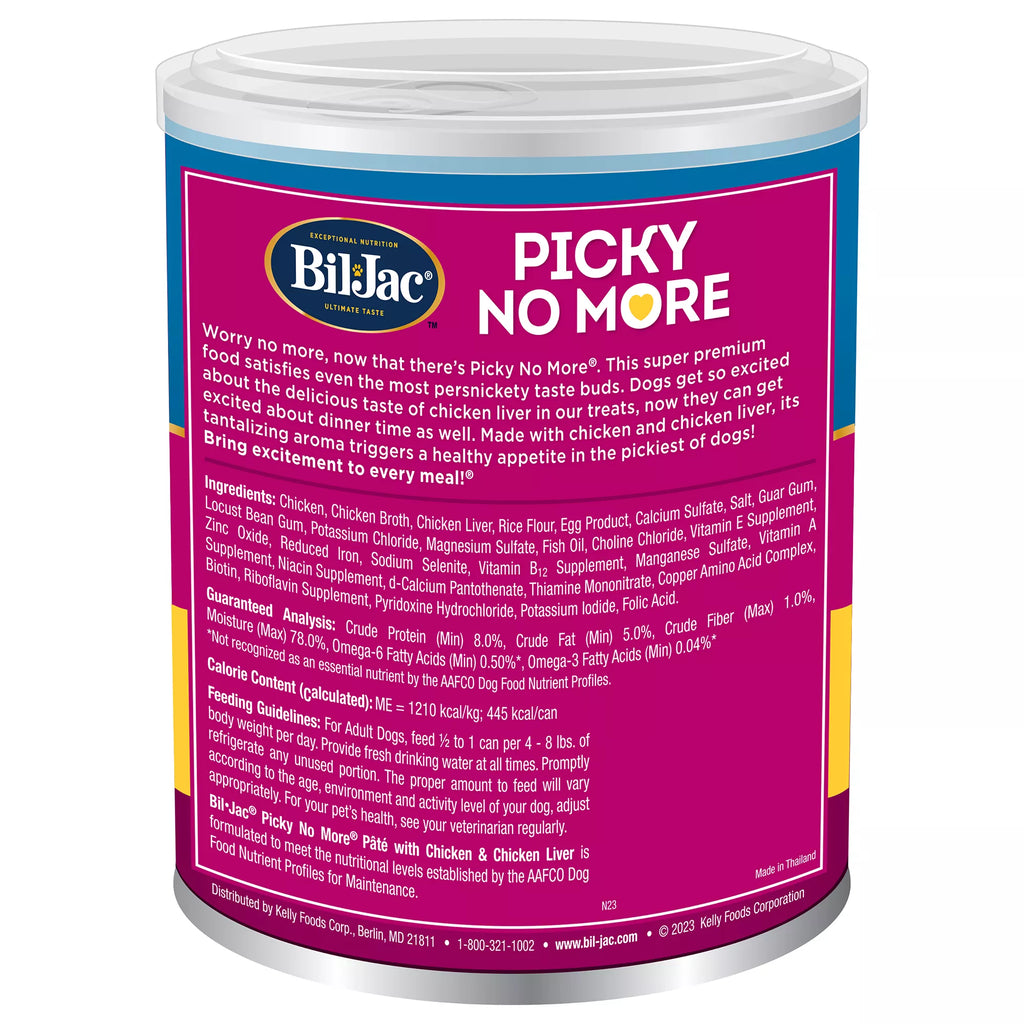 Bil-Jac Picky No More Pate Adult & Senior Dog Wet Food - 13 Oz.