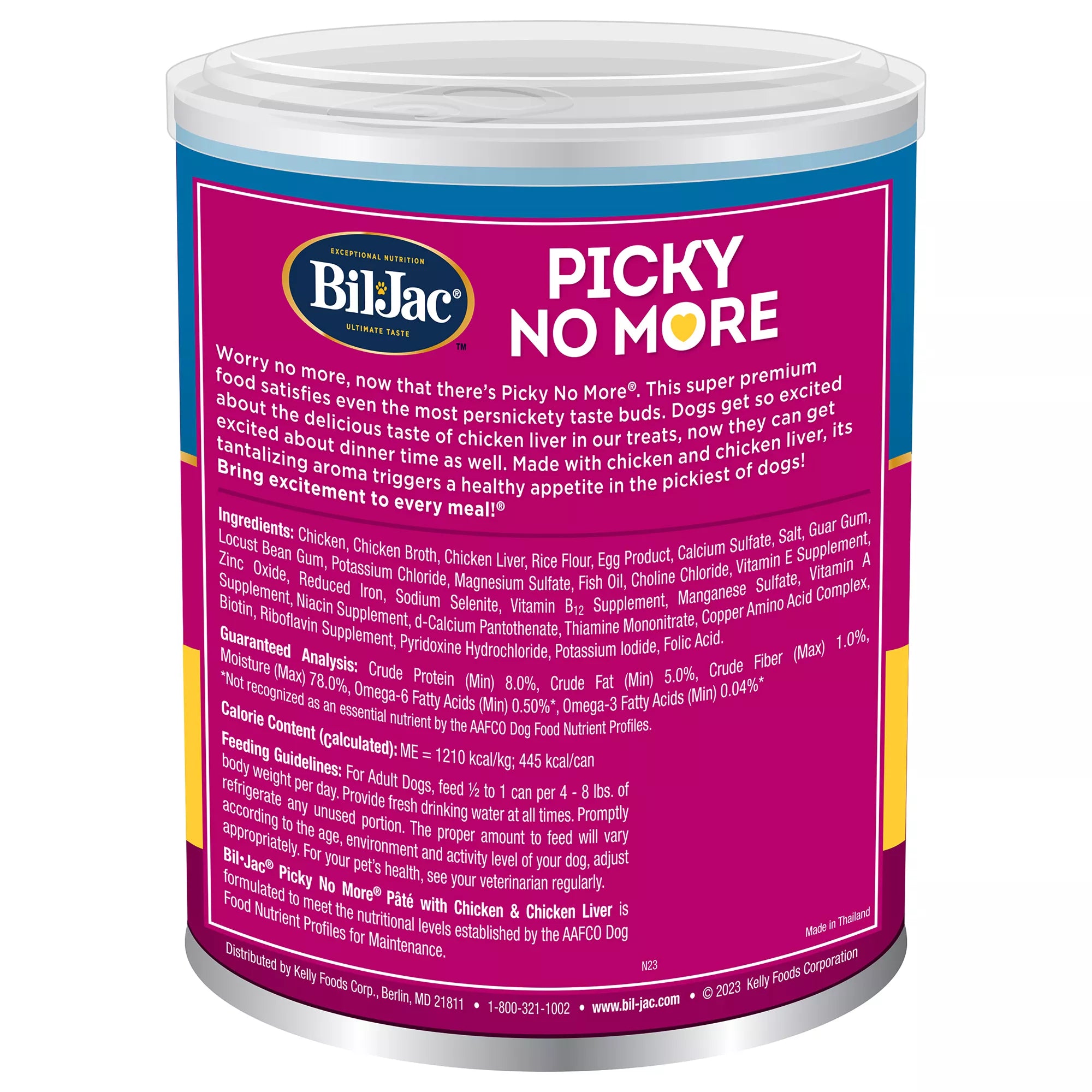 Bil-Jac Picky No More Pate Adult & Senior Dog Wet Food - 13 Oz.