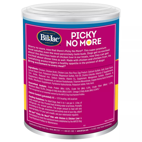 Bil-Jac Picky No More Pate Adult & Senior Dog Wet Food - 13 Oz.
