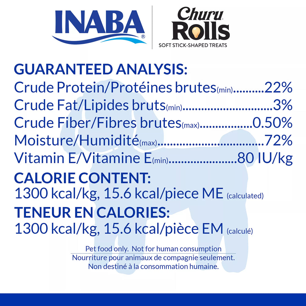 Inaba Churu Rolls Stick All Life Stage Dog Treats - Chicken