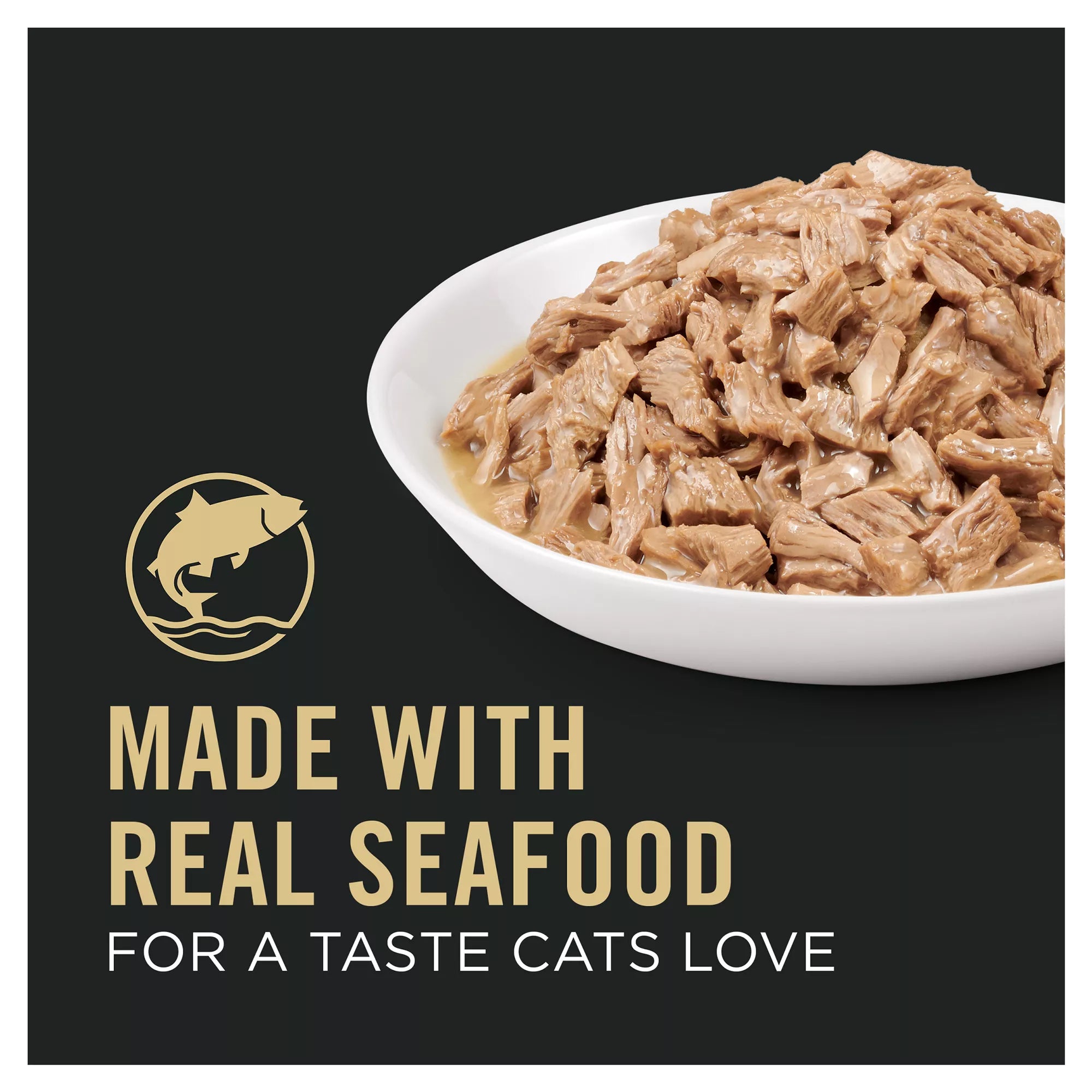 Purina Pro Plan Vital Systems Seafood Entree in Wet Pet Food in Gravy Adult Cat Food 3OZ