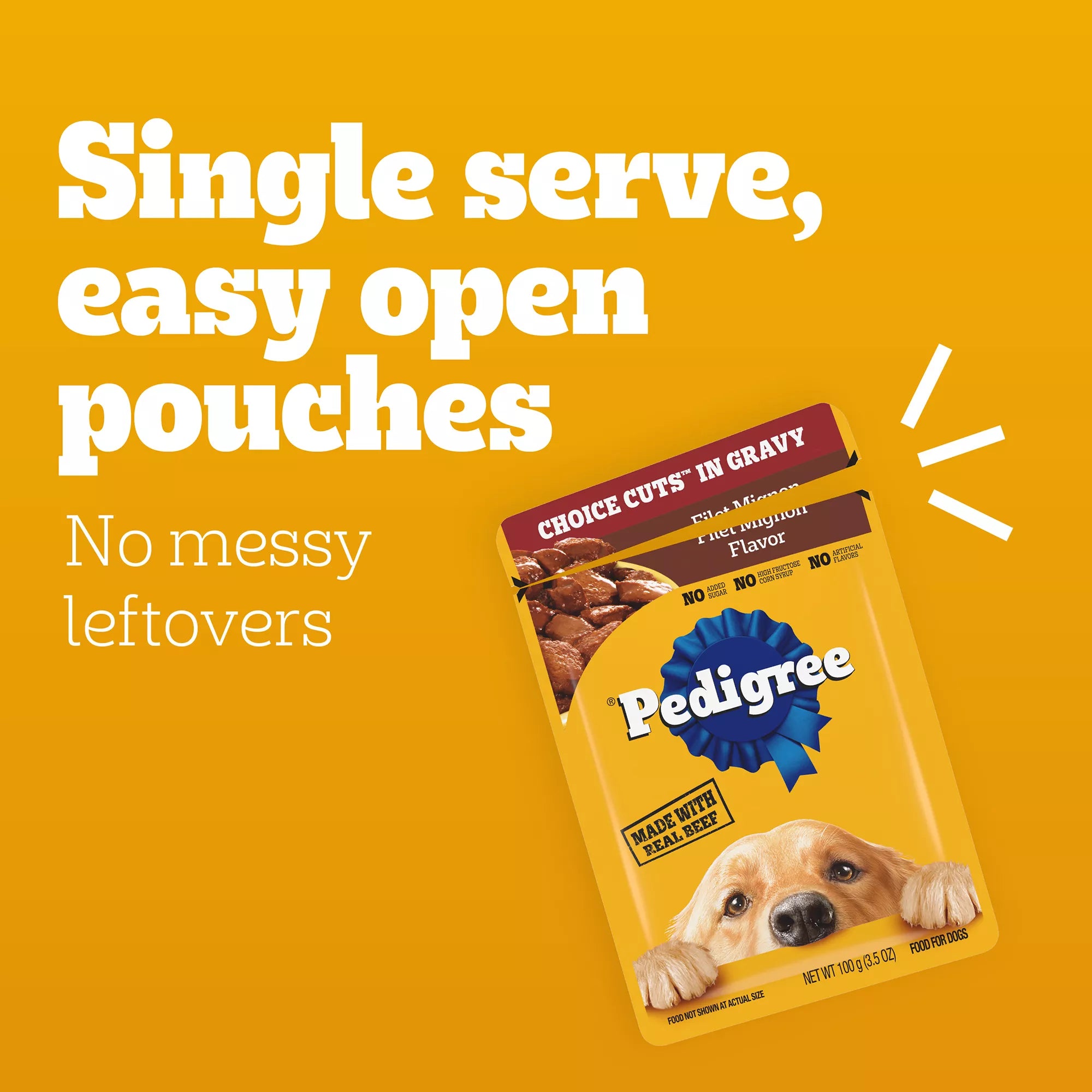 PEDIGREE Choice Cuts in Wet Pet Food in Gravy Adult Wet Dog Food - 3.5 Oz.,48 Count, Pet Food Variety Pack
