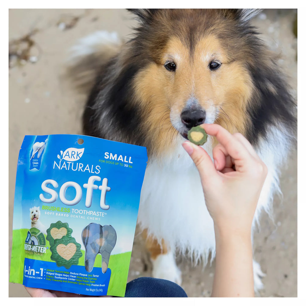 Ark Natural Pet Foods Soft Brushless Toothpaste Small Dog Dental Chew Treats