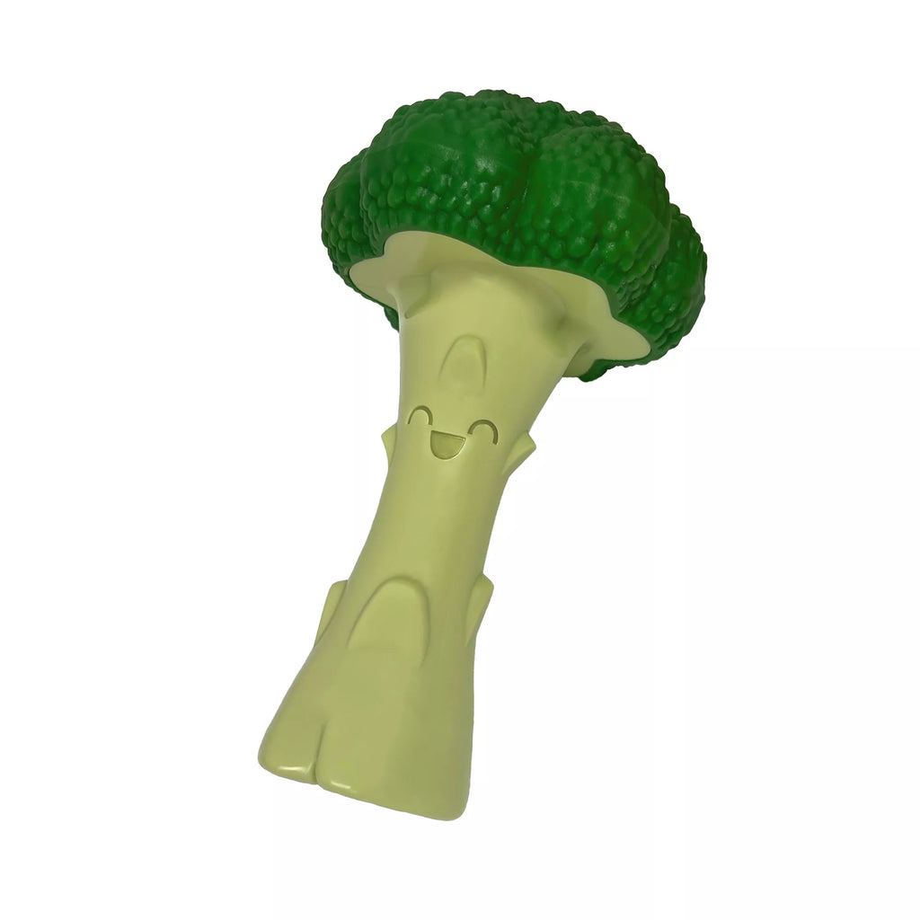 Nylabone Power Chew Broccoli "Brocc' On!" Dog Toy - Bacon & Cheese Flavor