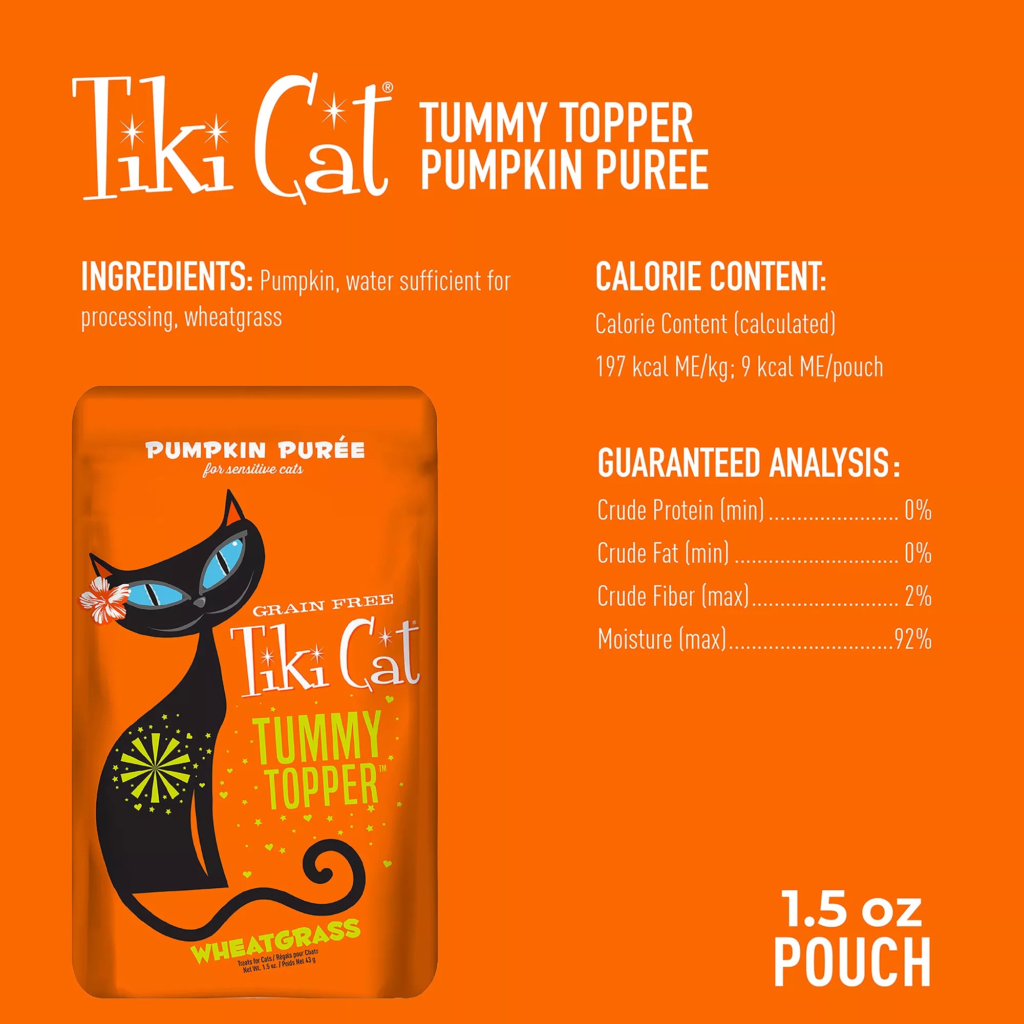Tiki Cat Born Carnivore Functional Topper - Pumpkin - 1.5OZ