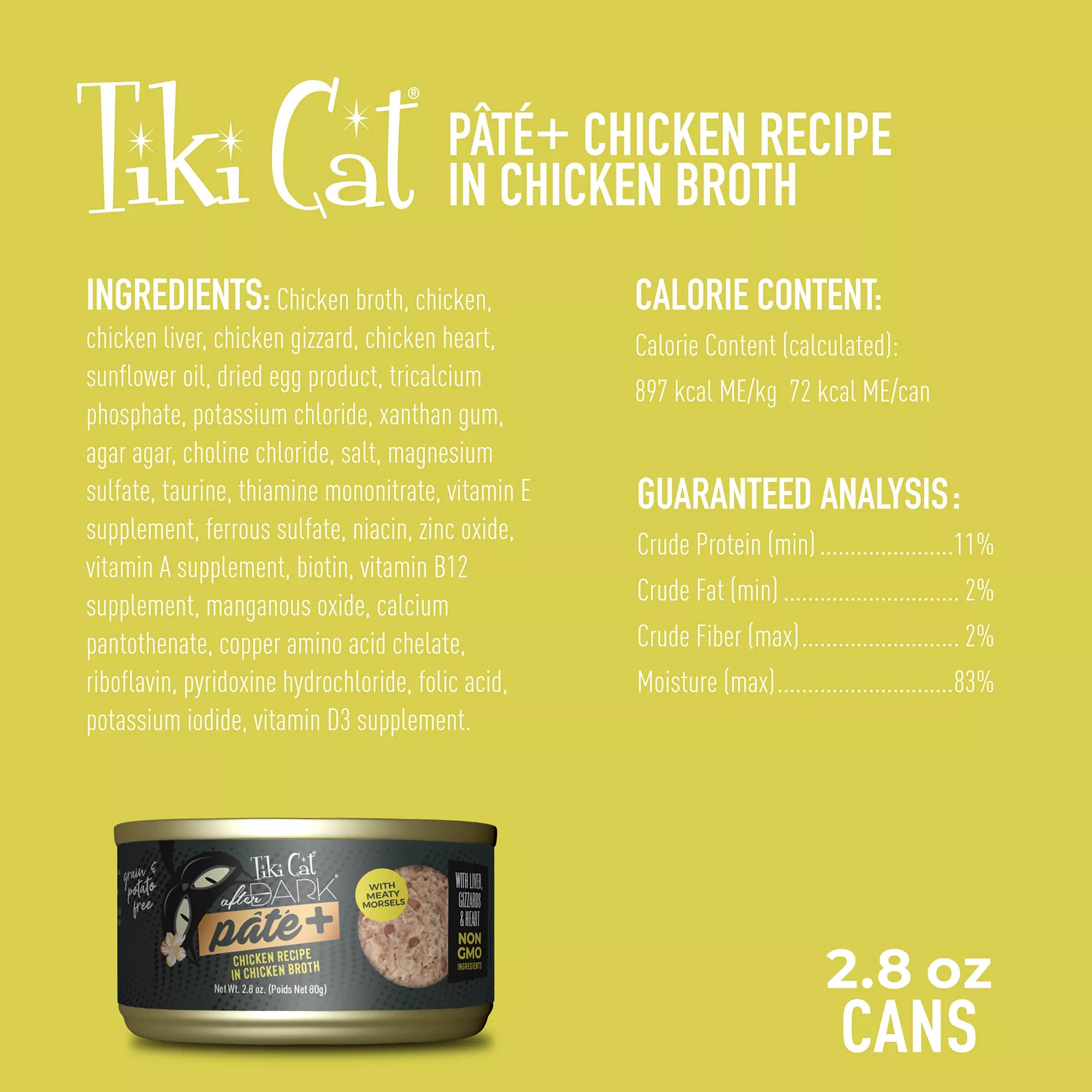 Tiki Cat After Dark Pate+