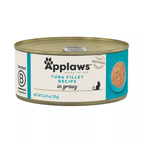 Applaws in Wet Pet Food in Gravy Wet Cat Food - Adult - Natural Pet Food, Limited Ingredient, 2.47oz