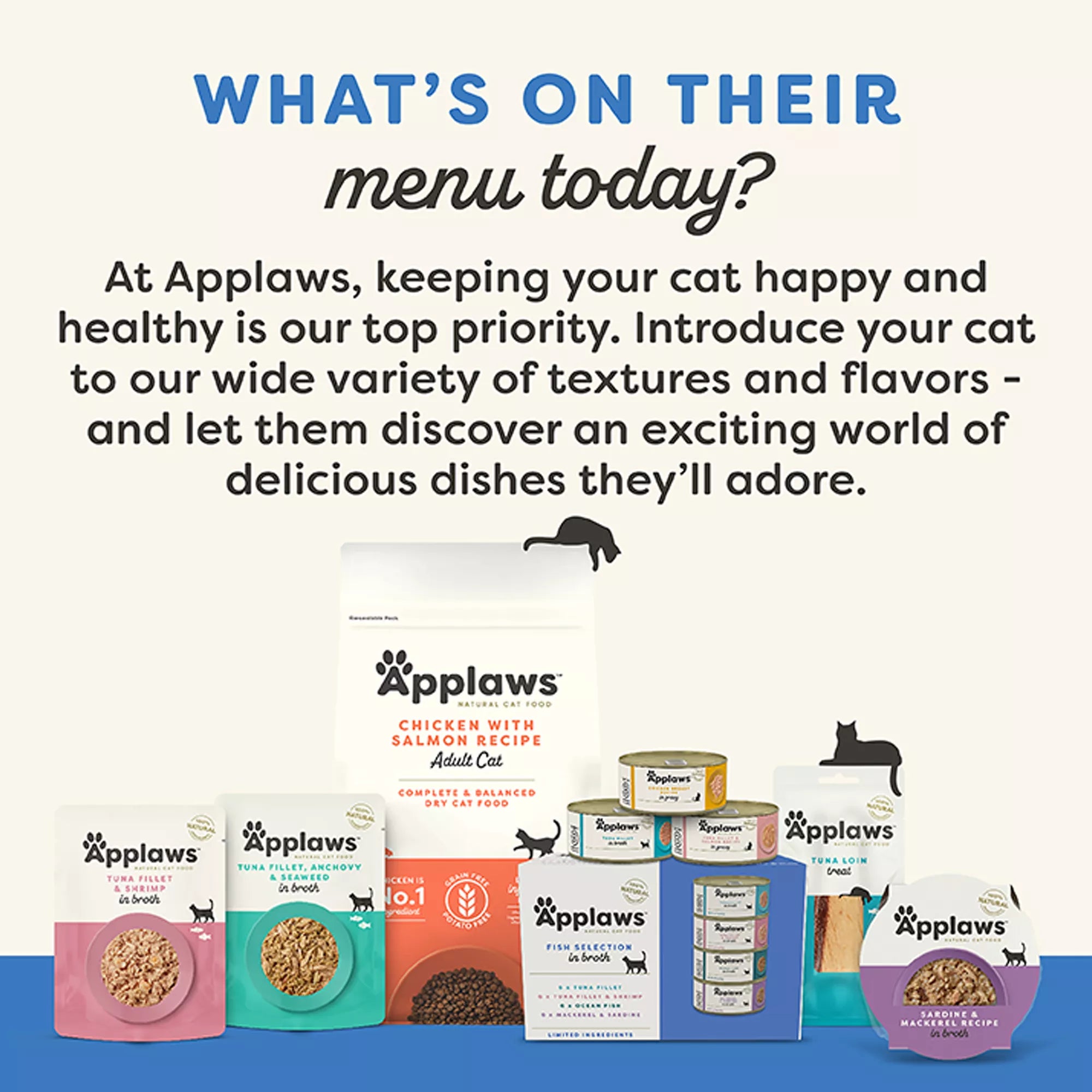Applaws in Wet Pet Food in Gravy Wet Cat Food - Adult - Natural Pet Food, Limited Ingredient, 2.47oz
