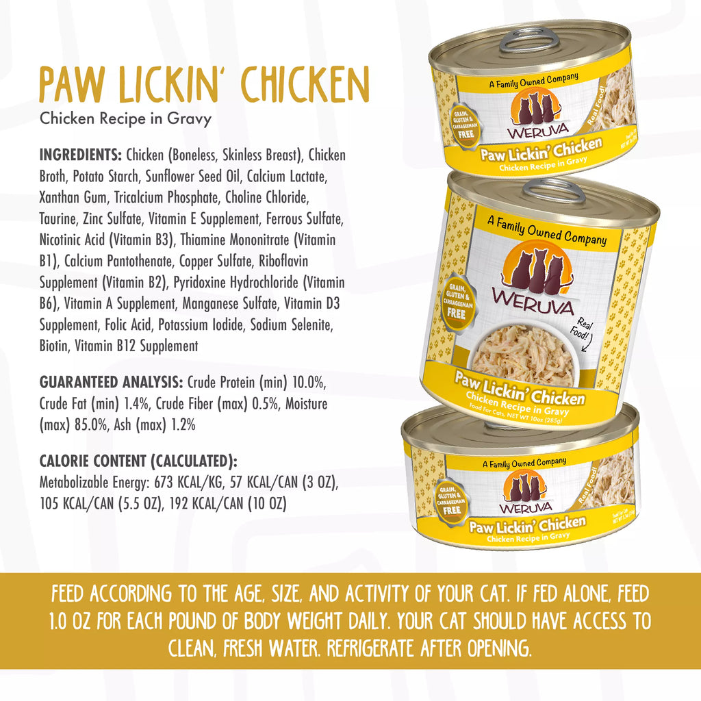 Weruva Classics Wet Cat Food - 3 oz, Shreds in Wet Pet Food in Gravy