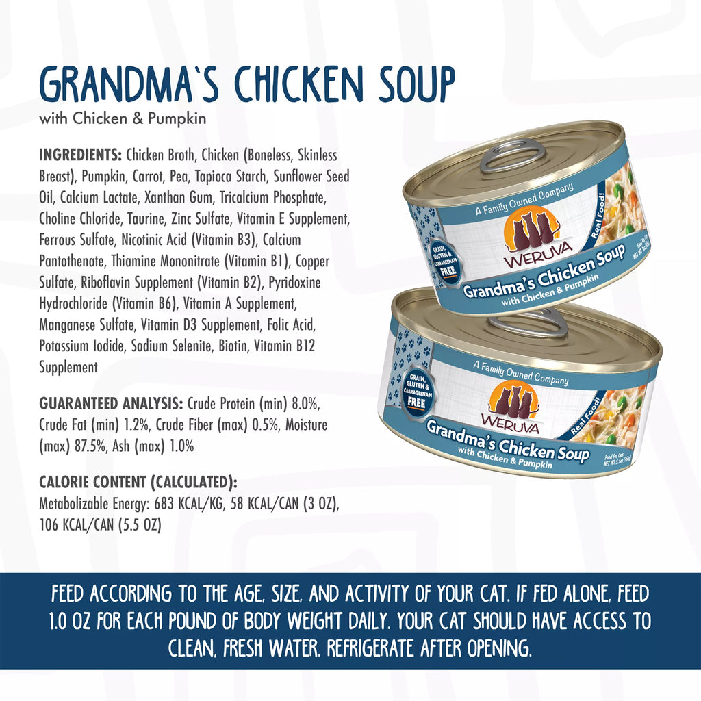 Weruva Classics Wet Cat Food - 3 oz, Shreds in Pumpkin Soup