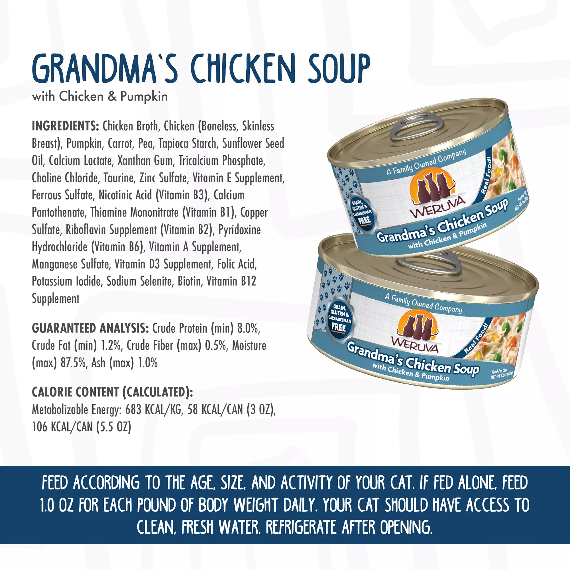 Weruva Classics Wet Cat Food - 3 oz, Shreds in Pumpkin Soup