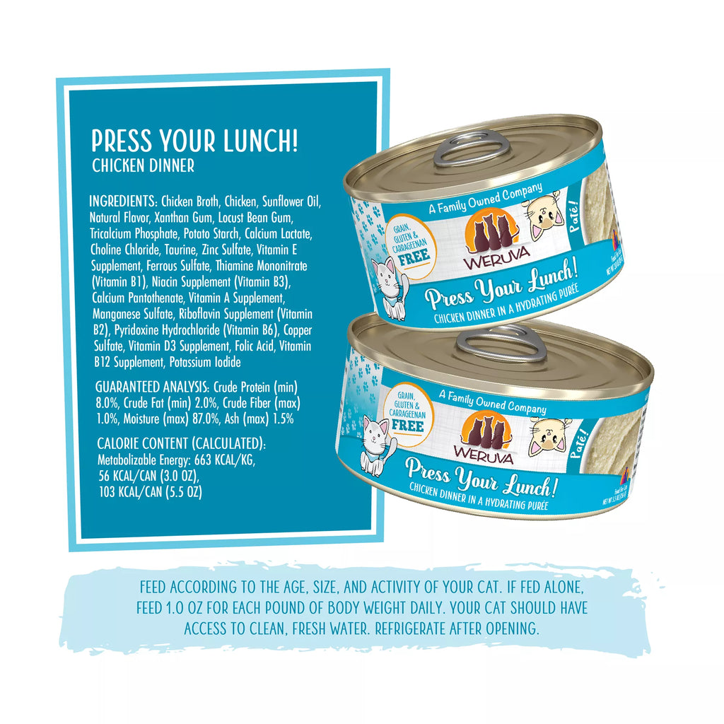 Weruva Pate! Wet Cat Food - 3 oz, Pate in a Hydrating Puree