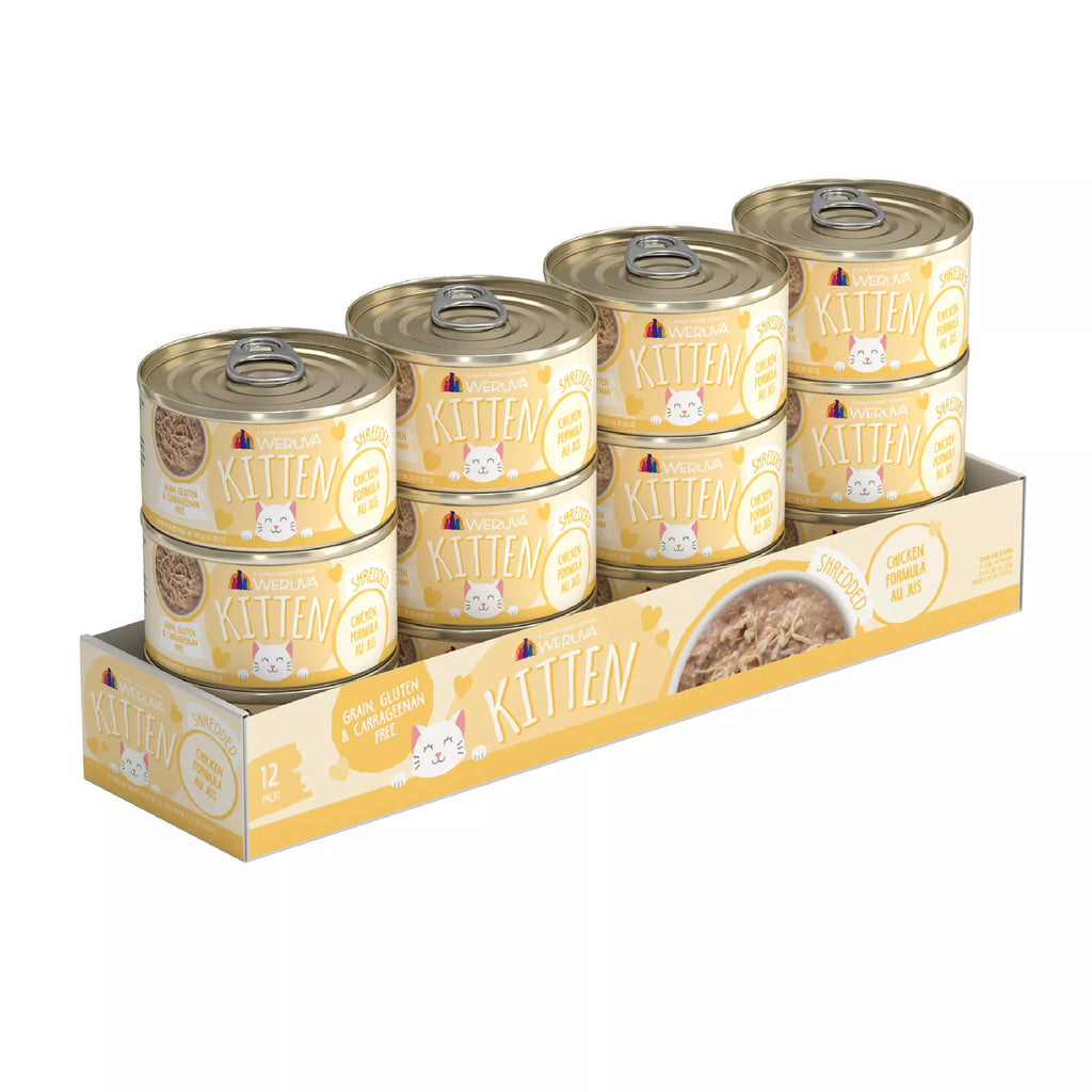 Weruva Kitten Wet Cat Food - 3 oz, Shreds in Au Jus