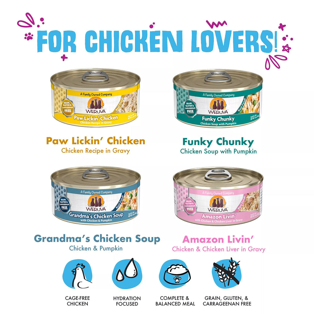 Weruva Classics Meow You Doin' Wet Cat Food - Pet Food Variety Pack, 12ct