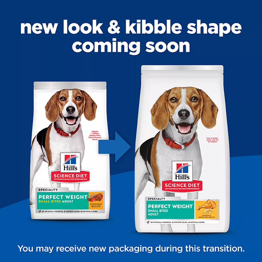 Hill's Science Diet Perfect Weight Small Bites Adult Dog Food - Dry - Chicken