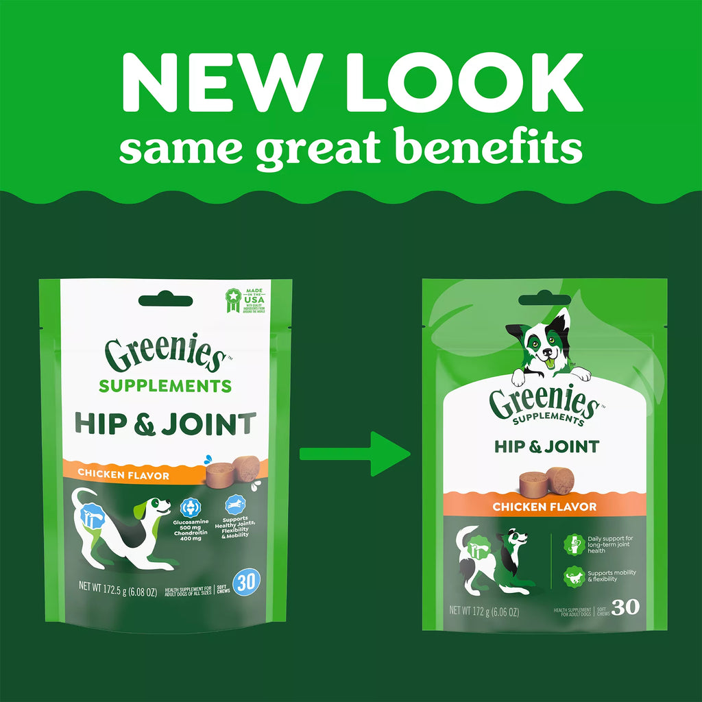 Greenies Hip and Joint Dog Supplements - 30 Ct