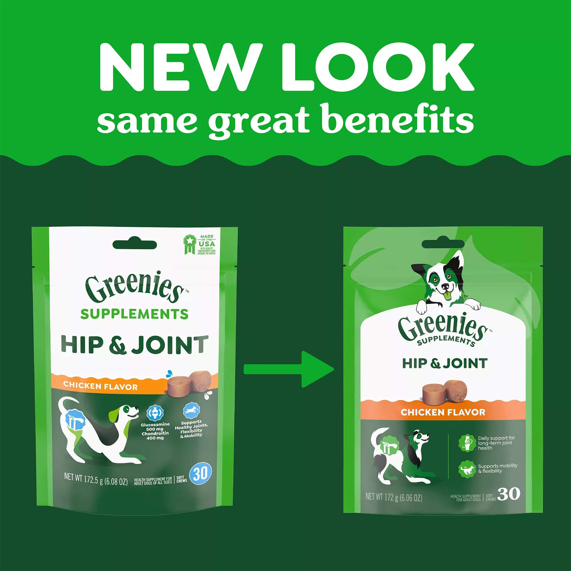 Greenies Hip and Joint Dog Supplements - 30 Ct