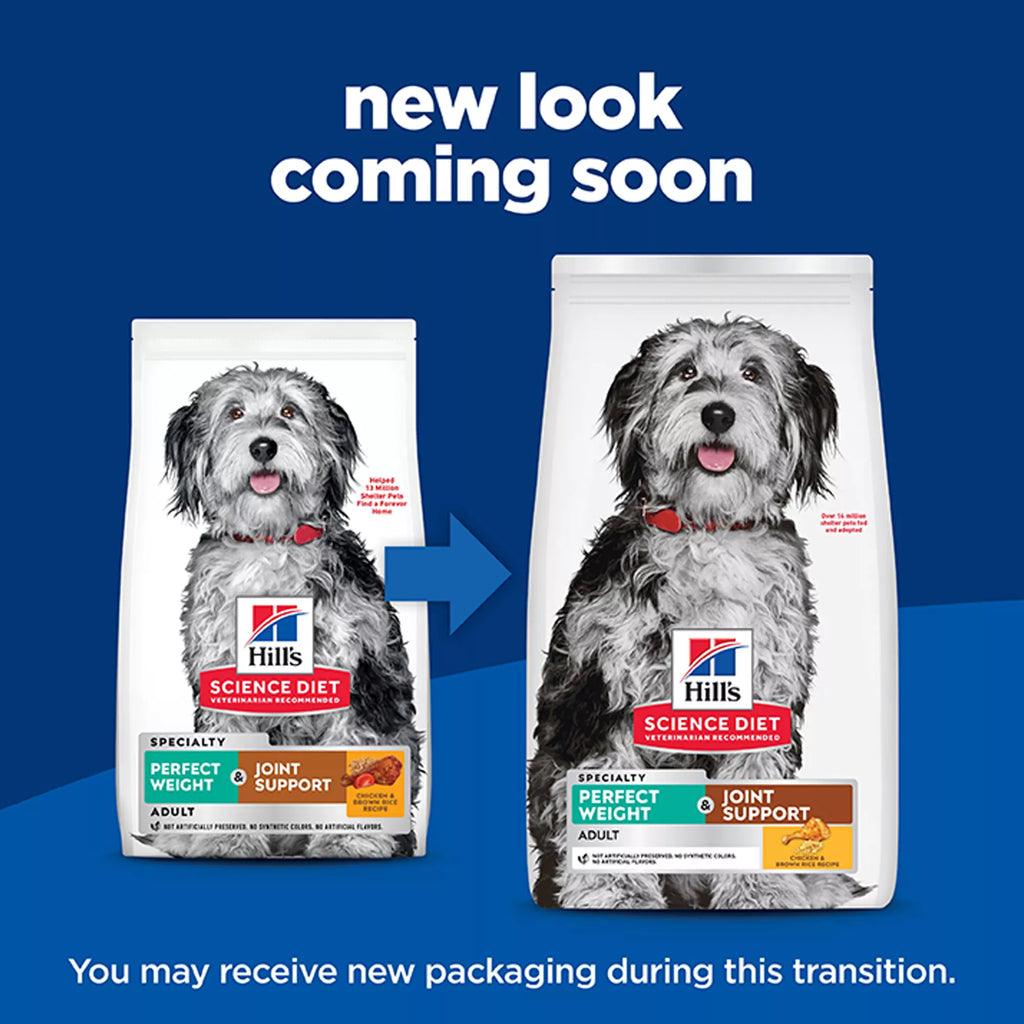 Hill's Science Diet Perfect Weight & Joint Support Adult Dog Food - Dry - Chicken & Brown Rice