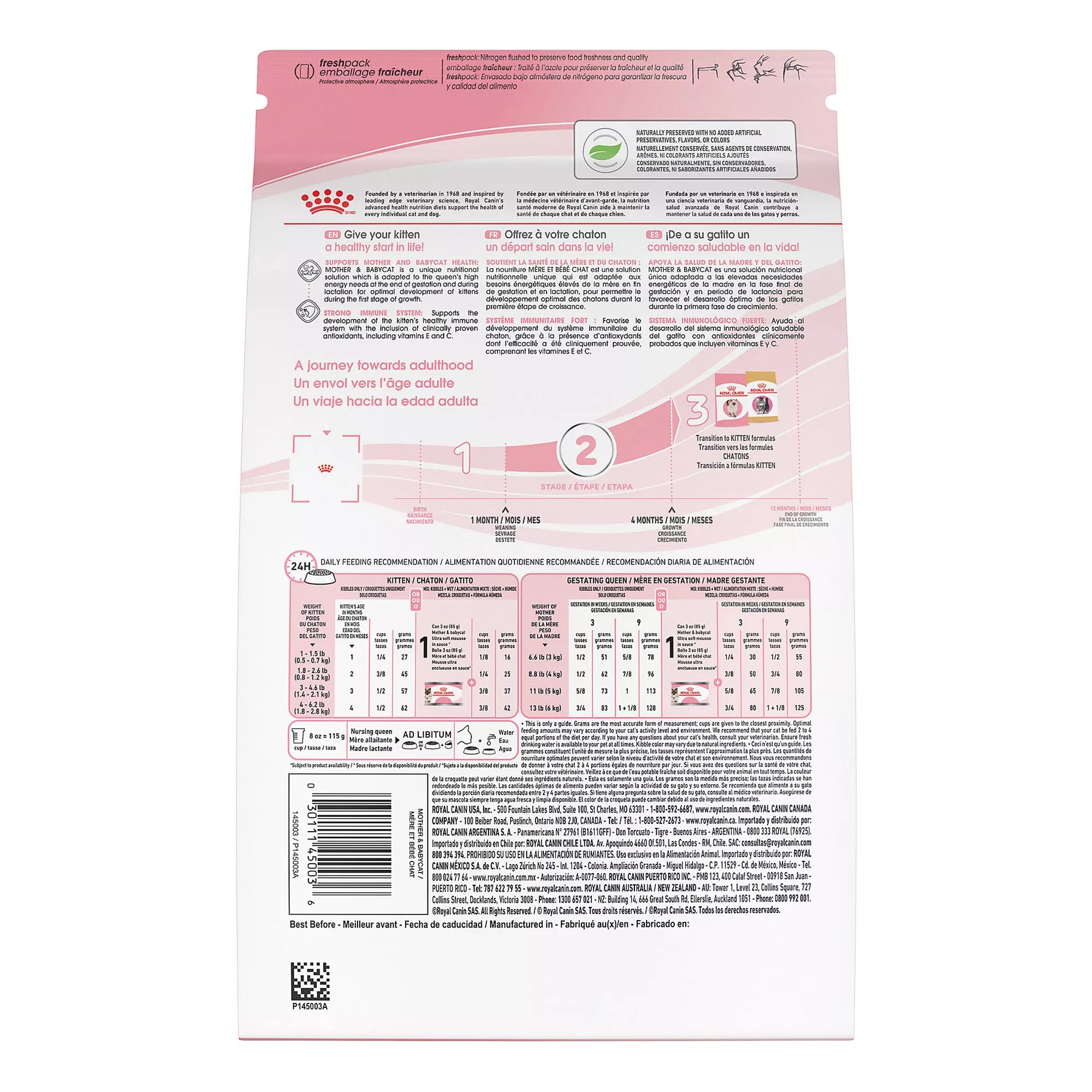 Royal Canin Mother & Babycat Dry Cat Food 3LB