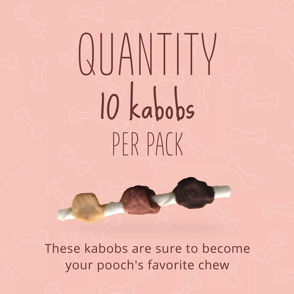 Better Belly Long-lasting Kabob Dog Chew Treat - Chicken, Pork and Beef