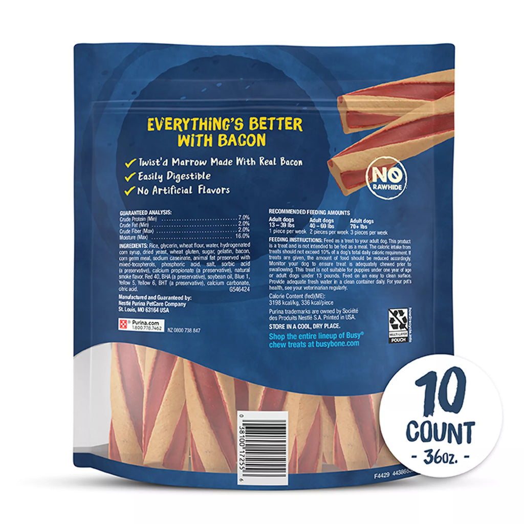 Purina Busy Bone with Beggin Twist'd Small Medium Adult Dog Chew Treats - Bacon