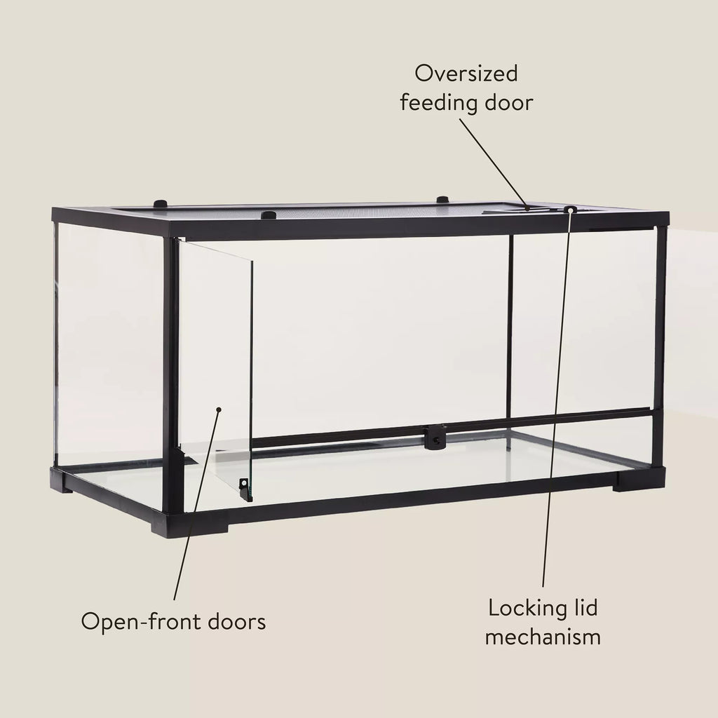 Thrive Open Glass Reptile Terrarium - 40 Gallon