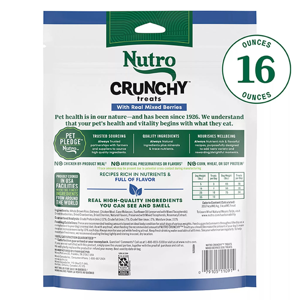 NUTRO Crunchy Adult Dog Treats - Mixed Berry