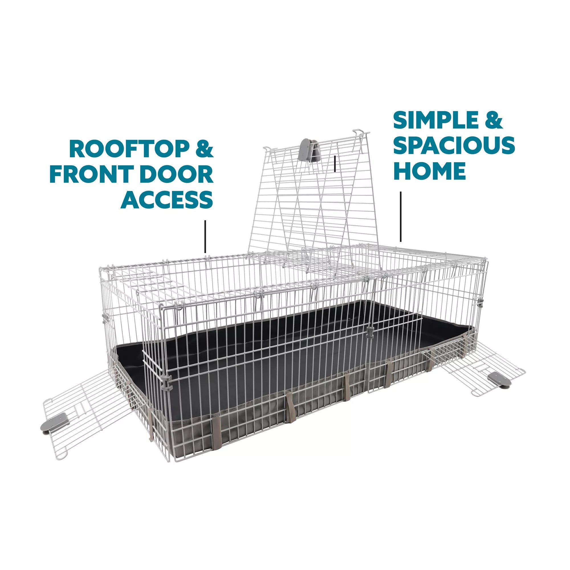 Full Cheeks Simple & Spacious Rabbit Habitat