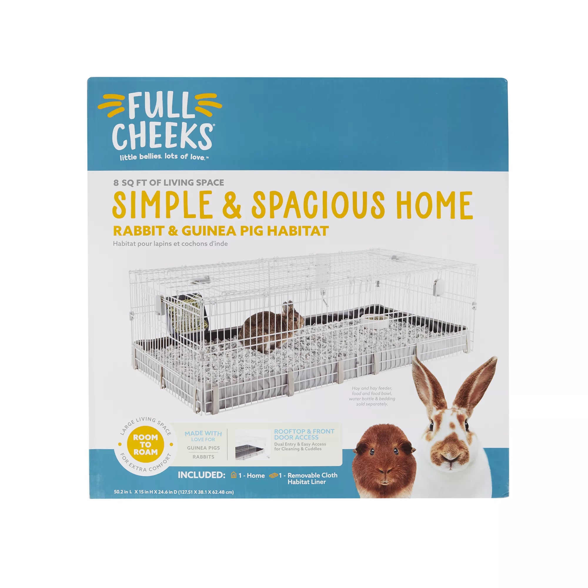 Full Cheeks Simple & Spacious Rabbit Habitat