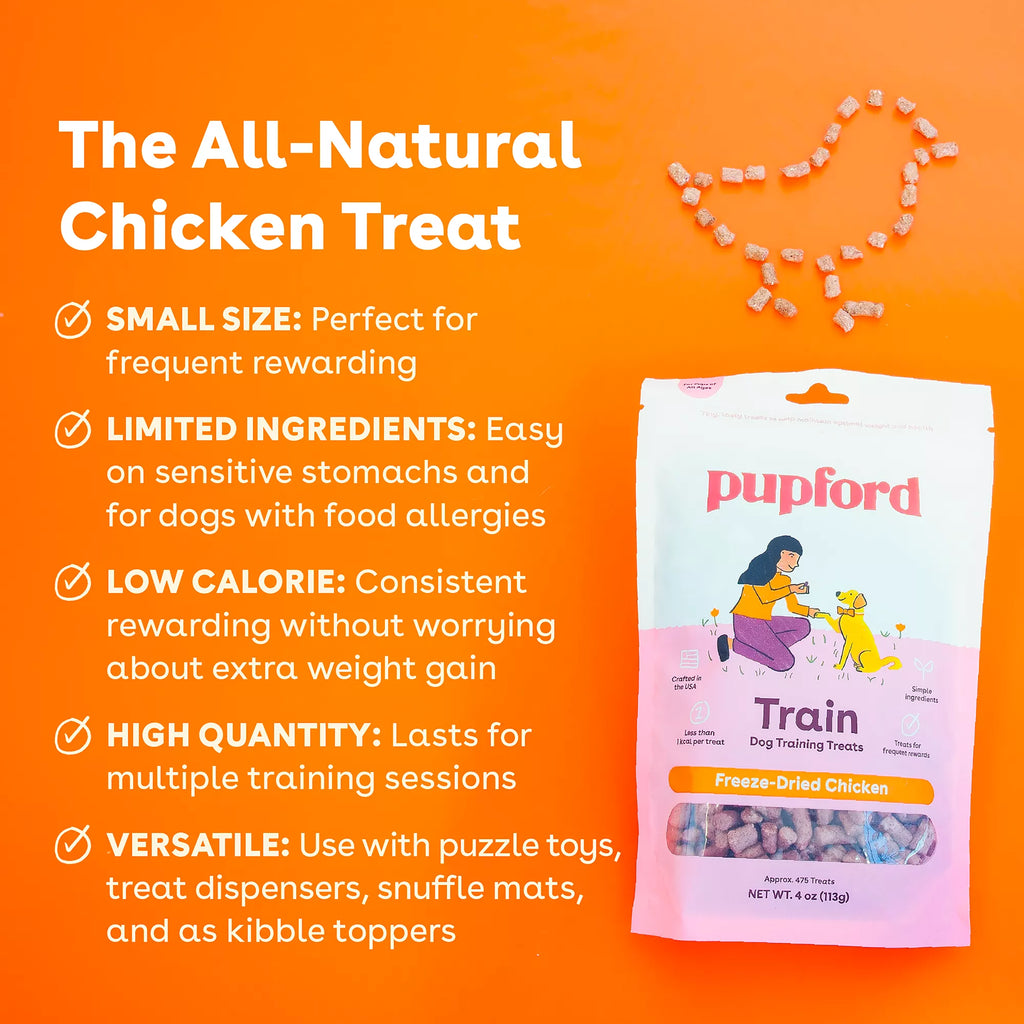 Pupford Freeze-Dried Dog Training Treats - Chicken