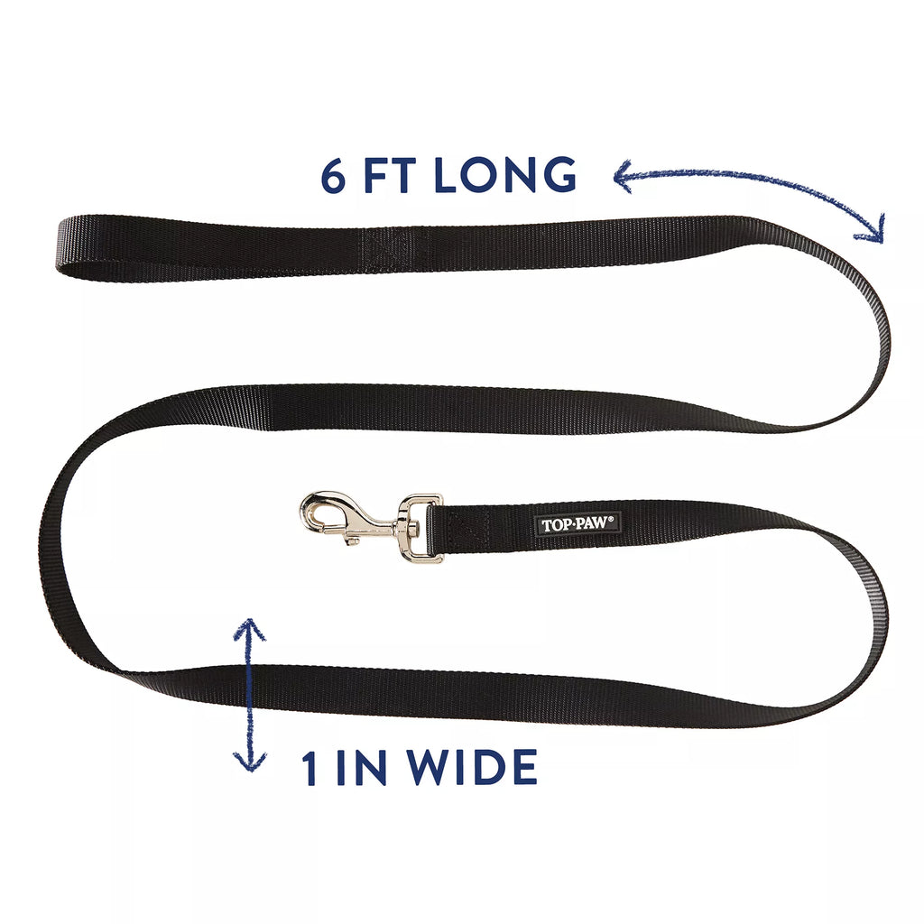 Top Paw Standard Dog Leash: 6-ft long