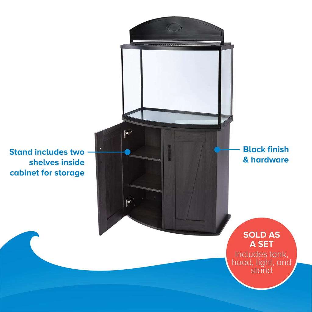 Top Fin 36 Gallon Aquarium & Stand Ensemble Combo