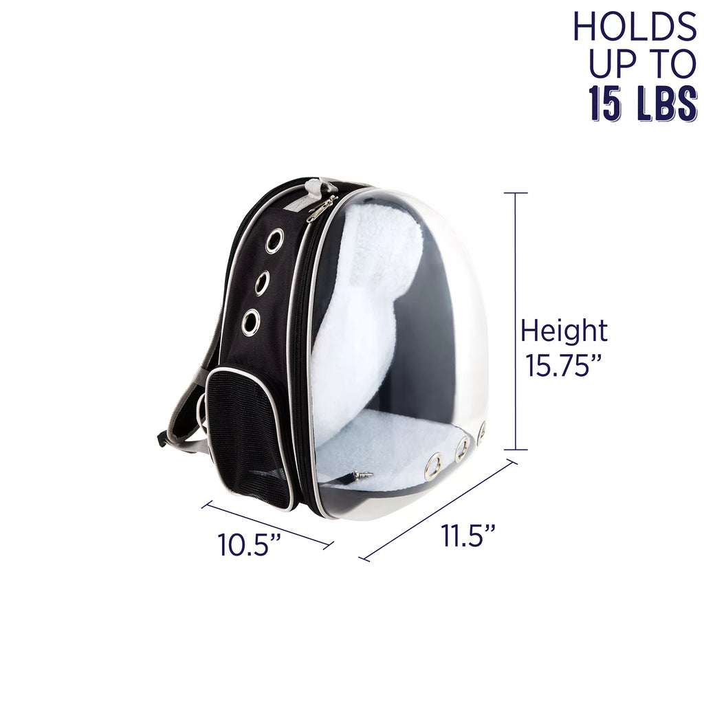 Whisker City Expandable Plastic Backpack Cat Carrier