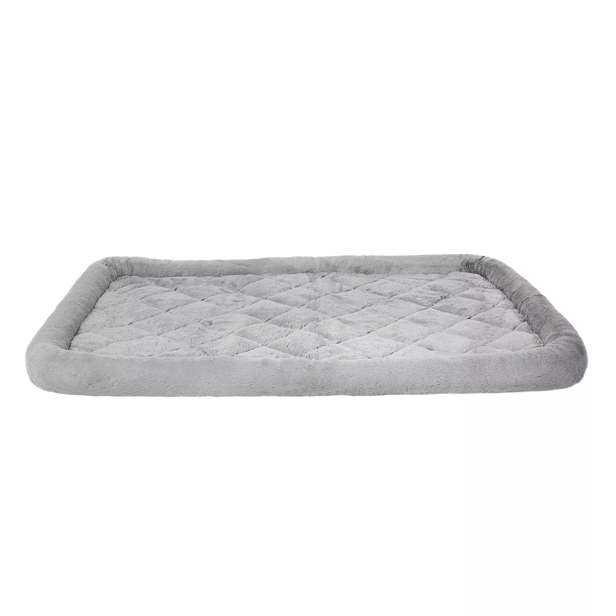 Top Paw Plush Grey Crate Mat