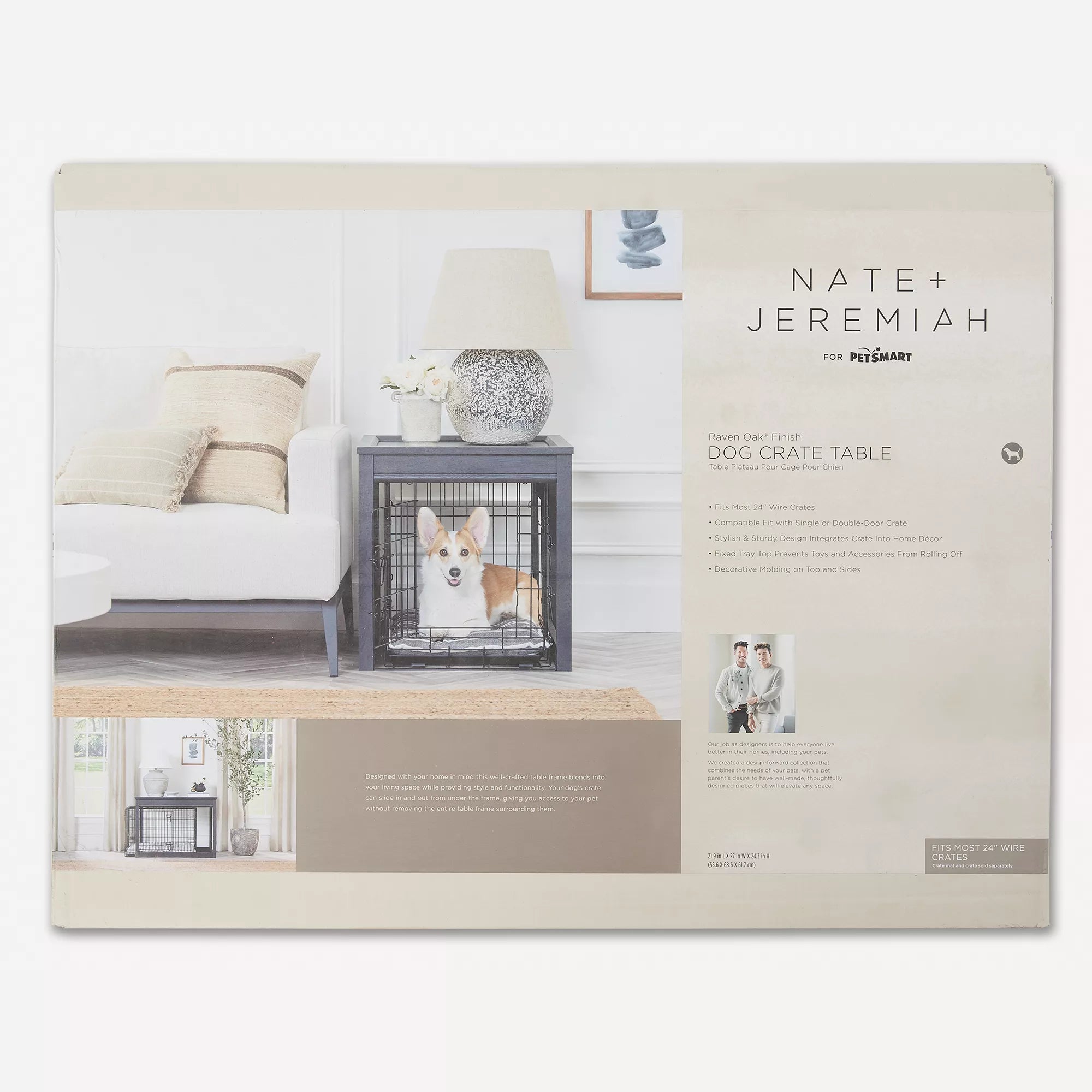 Nate & Jeremiah Table Style Crate Cover