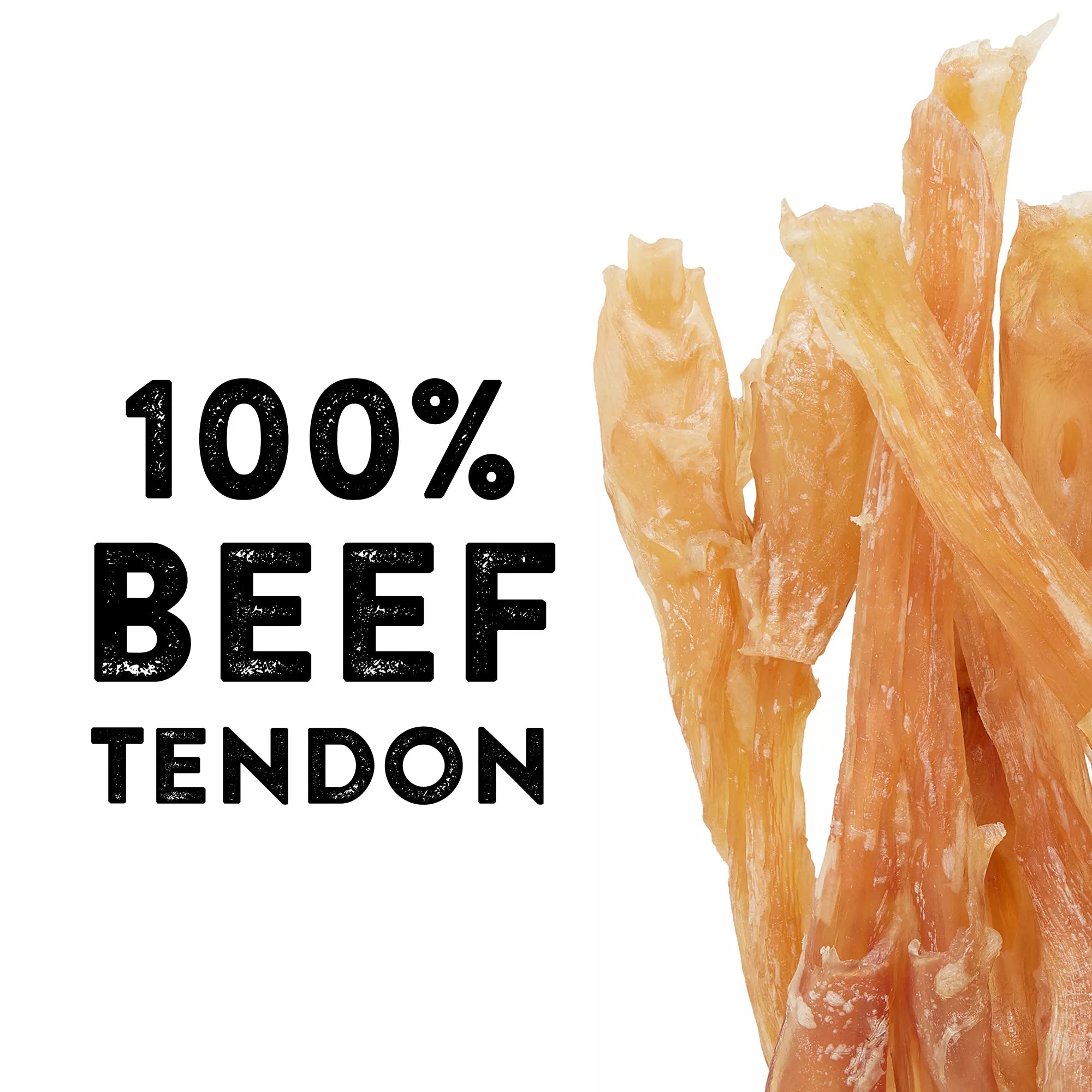 Dentley's Natural Pet Food Chews Beef Tendon Sticks 5 Inch 8 OZ
