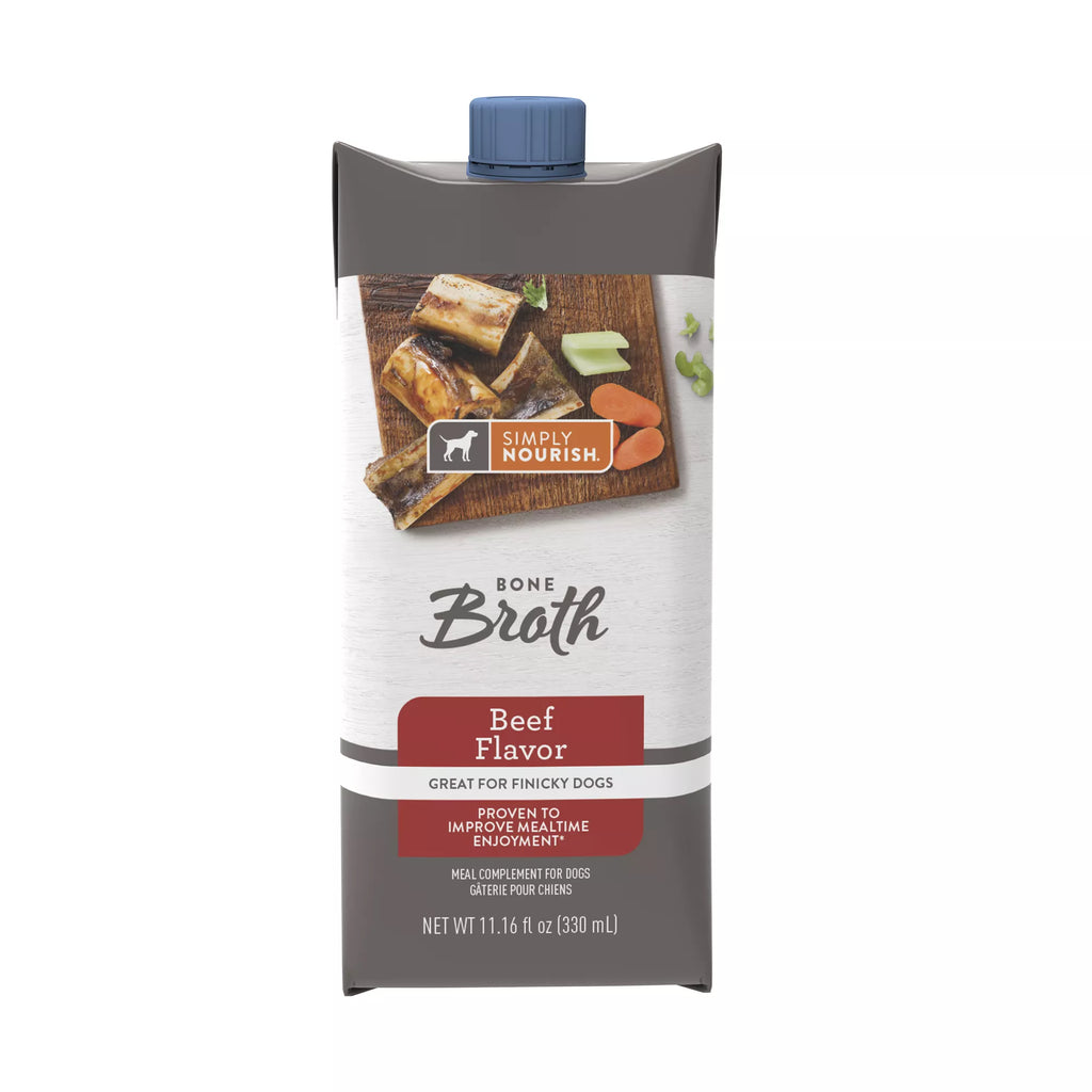 Simply Nourish Bone Broth Meal Complement Adult Dog Food Topper 11.16 oz