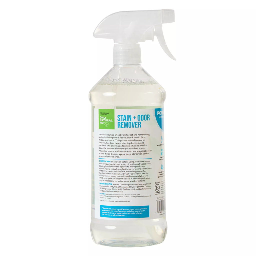 Only Natural Pet Food Pet Stain + Odor Removers with Natural Pet Food Enzymes