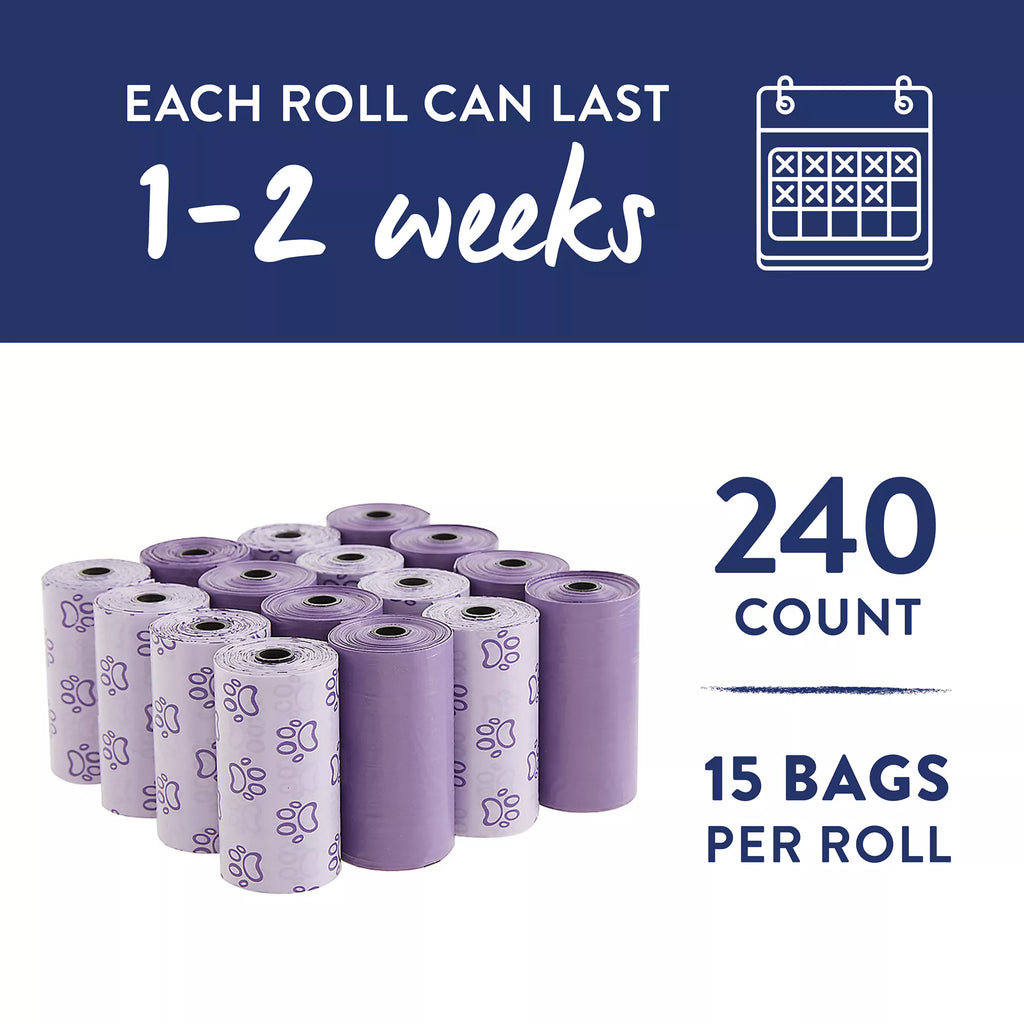 Top Paw Purple Paws Poop Bags