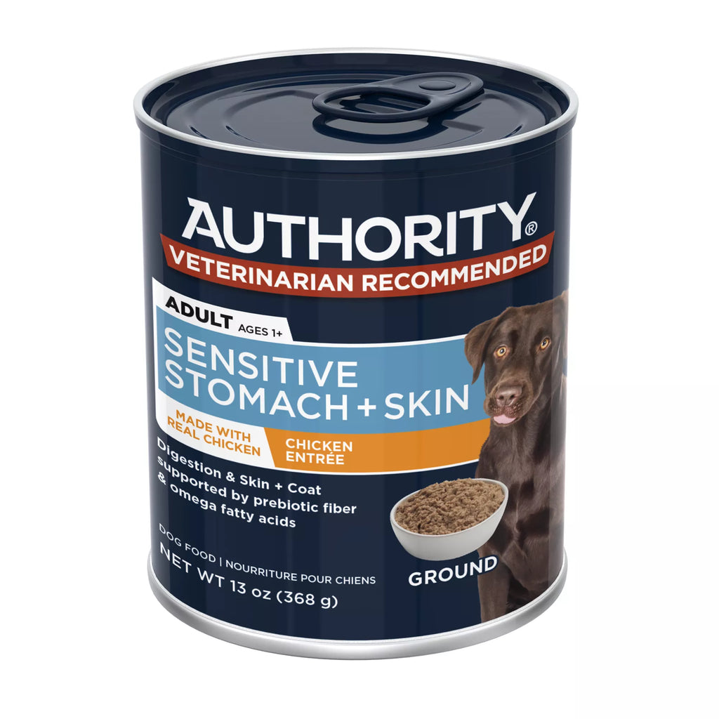 Authority Sensitive Skin & Stomach Food Chicken Entree Adult Dog Wet Food - 13 oz