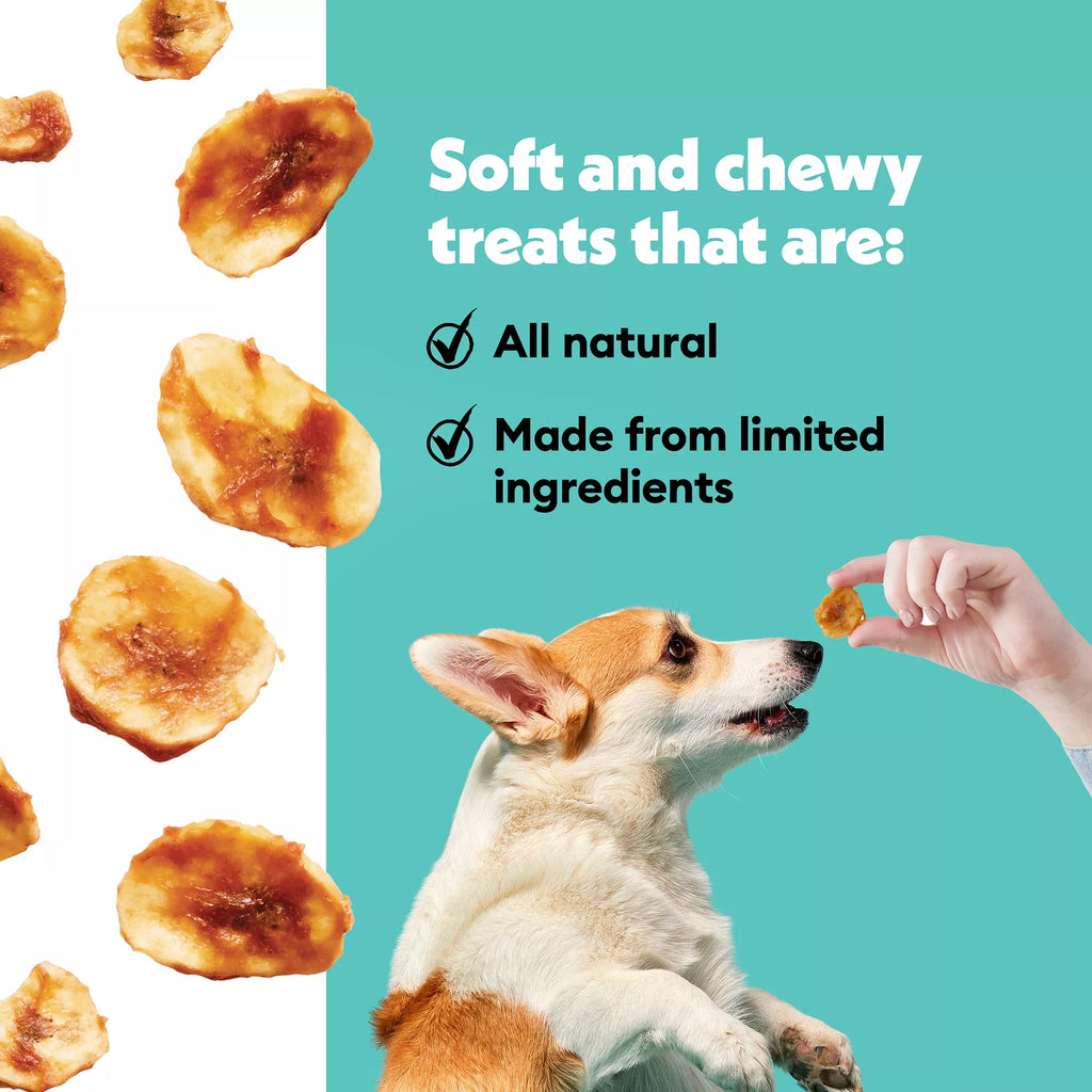 Wiggles & Wags Dipped Slices Banana with Chicken & Peanut Butter