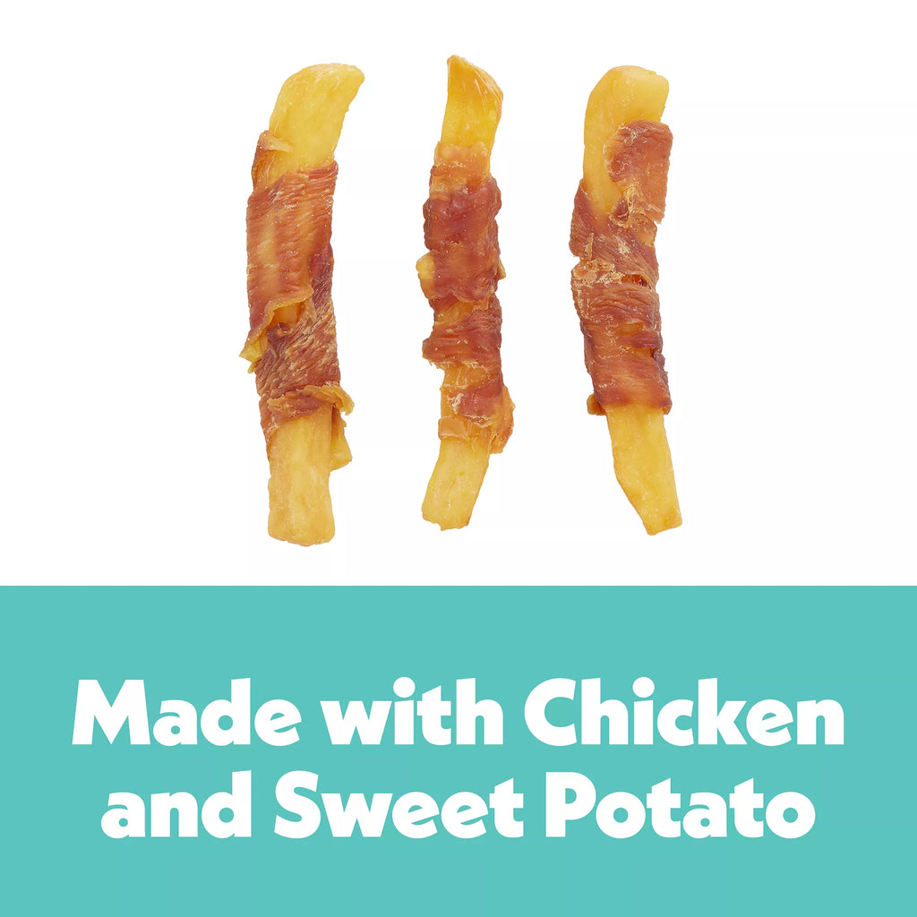 Wiggles & Wags Chicken & Sweet Potato Twists Dog Treats