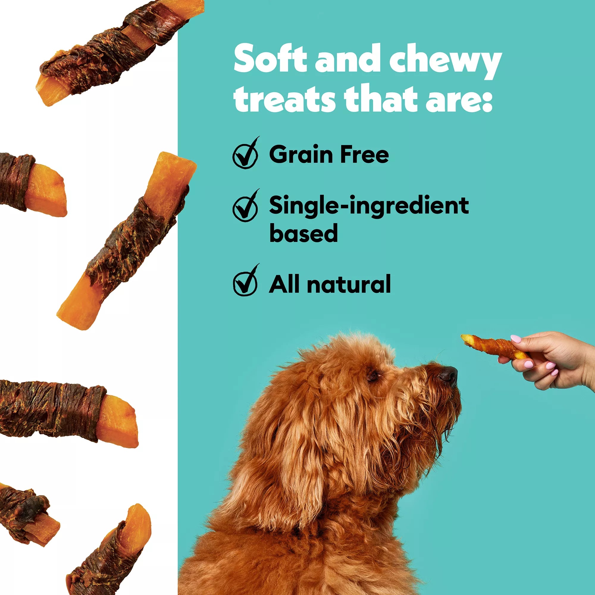 Wiggles & Wags Beef & Sweet Potato Twists Dog Treats 16 OZ