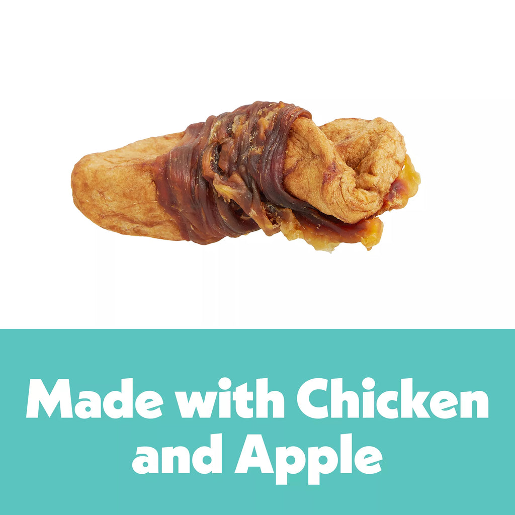 Wiggles & Wags Chicken & Apple Twists Dog Treats 16 OZ