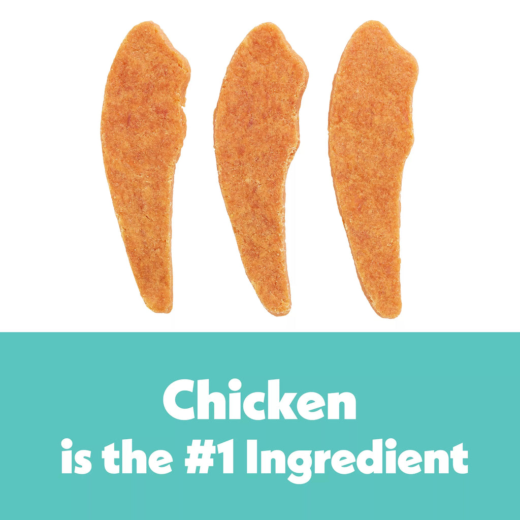 Wiggles & Wags Chicken Meaty Strips Dog Treats 12 OZ