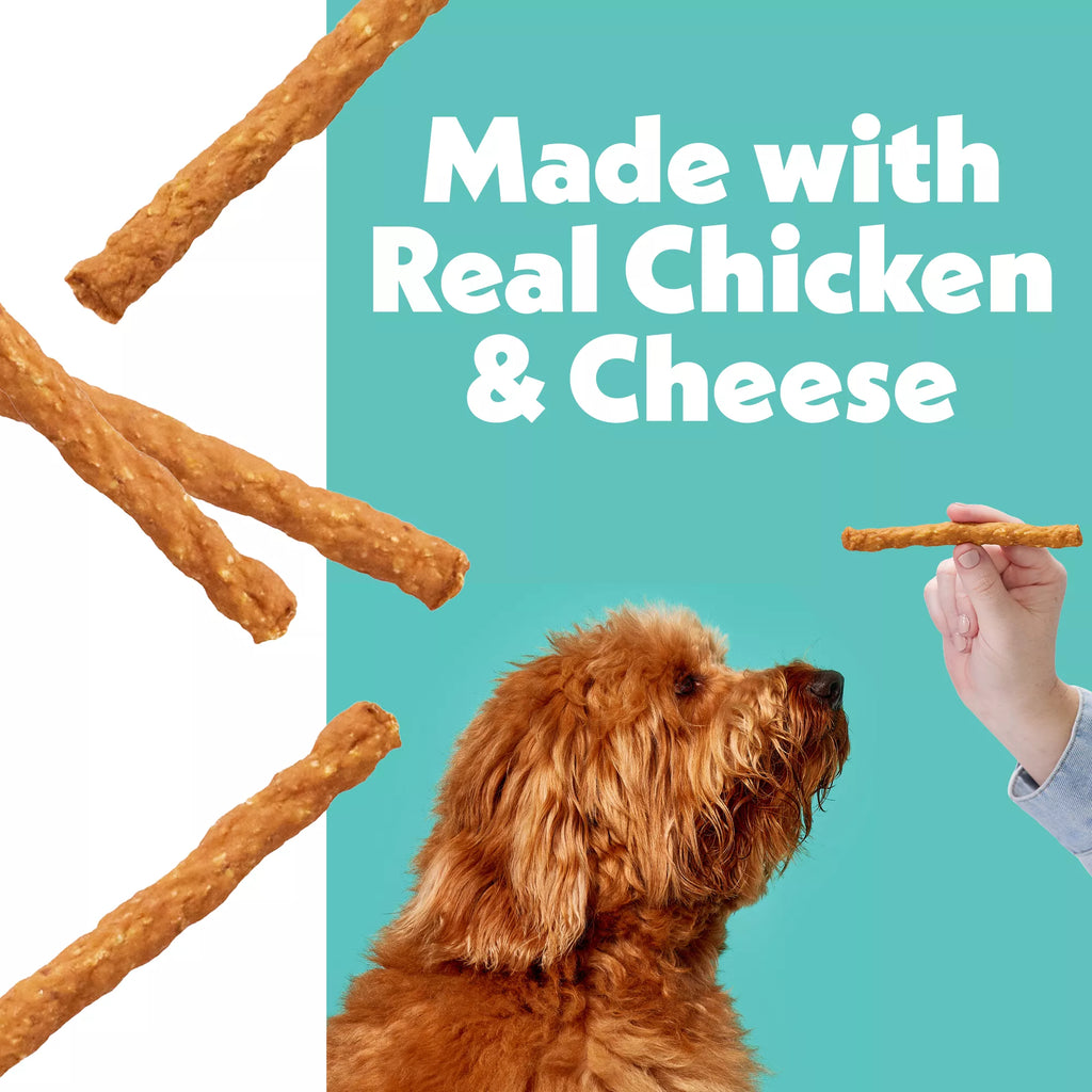 Wiggles & Wags Chicken & Cheese Meaty Sticks Dog Treats 6 OZ