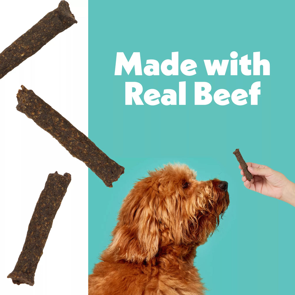 Wiggles & Wags Beef Meaty Sticks Dog Treats 16 OZ